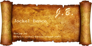 Jockel Bence névjegykártya